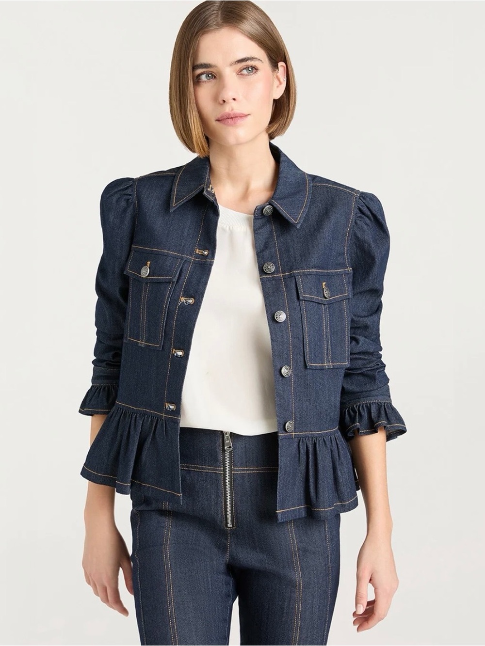 EUC size Small 5a7 cinq a sept Delanie Jean jacket